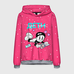 Толстовка-худи мужская Тупая девка, цвет: 3D-меланж