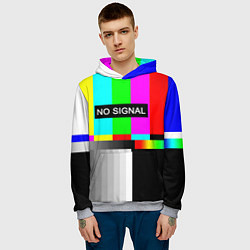 Толстовка-худи мужская NO SIGNAL, цвет: 3D-меланж — фото 2