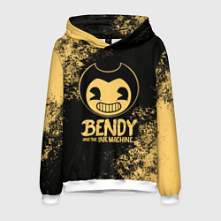 Толстовка-худи мужская Bendy And The Ink Machine, цвет: 3D-белый