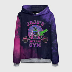 Толстовка-худи мужская JoJo’s Bizarre Adventure Gym, цвет: 3D-меланж