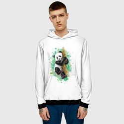 Толстовка-худи мужская Панда, цвет: 3D-черный — фото 2