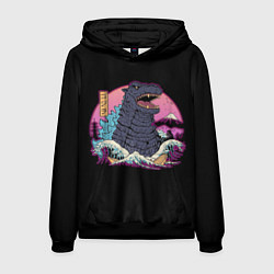 Толстовка-худи мужская Godzilla, цвет: 3D-черный