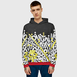 Толстовка-худи мужская GRAFFITY, цвет: 3D-красный — фото 2