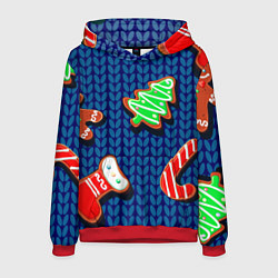 Толстовка-худи мужская Свитер, цвет: 3D-красный