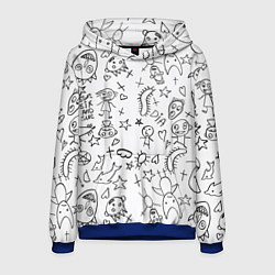 Толстовка-худи мужская DIE ANTWOORD, цвет: 3D-синий