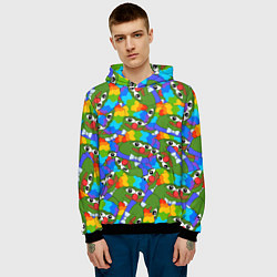 Толстовка-худи мужская ПЕПЕ КЛОУН, цвет: 3D-черный — фото 2