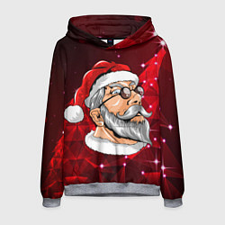 Толстовка-худи мужская Кульный дед, цвет: 3D-меланж