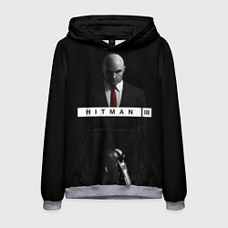 Толстовка-худи мужская Hitman 3, цвет: 3D-меланж