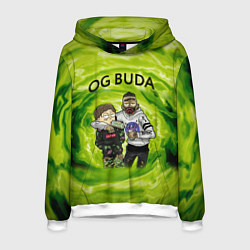 Толстовка-худи мужская Репер - OG Buda, цвет: 3D-белый