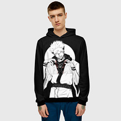 Толстовка-худи мужская Сукуна, цвет: 3D-черный — фото 2