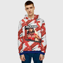 Толстовка-худи мужская Клип Gazan - АБУ БАНДИТ, цвет: 3D-синий — фото 2