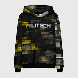 Толстовка-худи мужская MILITECH камуфляж Cyberpunk 2077, цвет: 3D-черный
