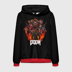 Толстовка-худи мужская Doom, цвет: 3D-красный