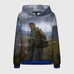 Толстовка-худи мужская DAYZ POSTER ДЕЙЗИ ПОСТЕР Z, цвет: 3D-синий