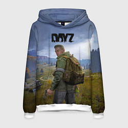 Толстовка-худи мужская DayZ ДэйЗи, цвет: 3D-белый