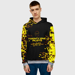 Толстовка-худи мужская TWENTY ONE PILOTS TOP, цвет: 3D-меланж — фото 2