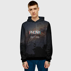 Толстовка-худи мужская PHONK Drift King фонк дрифт, цвет: 3D-черный — фото 2
