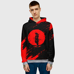 Толстовка-худи мужская САМУРАИ SAMURAI, цвет: 3D-меланж — фото 2