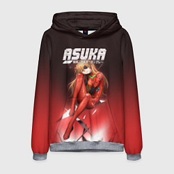 Толстовка-худи мужская Asuka Eva-02, цвет: 3D-меланж