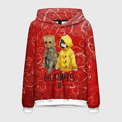 Толстовка-худи мужская Little Nightmares 2, цвет: 3D-белый