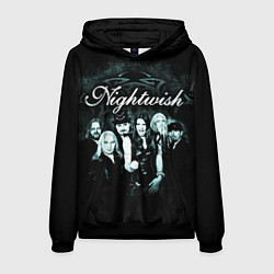 Толстовка-худи мужская NIGHTWISH, цвет: 3D-черный