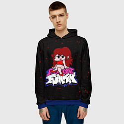 Толстовка-худи мужская Friday Night Funkin, цвет: 3D-синий — фото 2