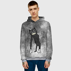 Толстовка-худи мужская Cartoon cat, цвет: 3D-меланж — фото 2