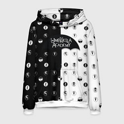 Толстовка-худи мужская Umbrella Academy, цвет: 3D-белый
