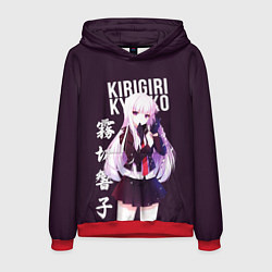 Толстовка-худи мужская Kyoko Kirigiri Кёко Киригири, цвет: 3D-красный