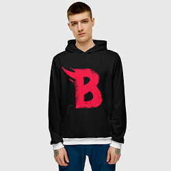 Толстовка-худи мужская BEASTARS, цвет: 3D-белый — фото 2