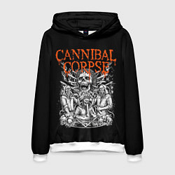 Толстовка-худи мужская Cannibal Corpse, цвет: 3D-белый