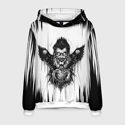 Толстовка-худи мужская DEATH NOTE ТЕТРАДЬ СМЕРТИ, цвет: 3D-белый