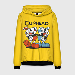 Толстовка-худи мужская CUPHEAD, цвет: 3D-черный