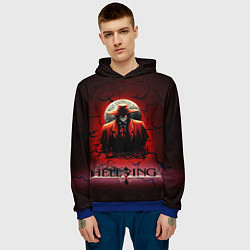 Толстовка-худи мужская HELLSING $$$, цвет: 3D-синий — фото 2