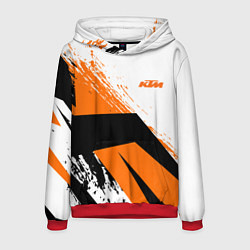 Толстовка-худи мужская KTM КТМ Z, цвет: 3D-красный