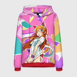 Толстовка-худи мужская Kirino Kousaka, цвет: 3D-красный