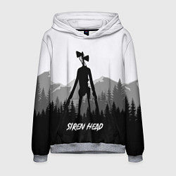 Толстовка-худи мужская SIREN HEAD DARK FOREST, цвет: 3D-меланж