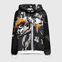 Толстовка-худи мужская Bleach, цвет: 3D-белый