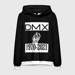 Толстовка-худи мужская DMX 1970-2021, цвет: 3D-белый