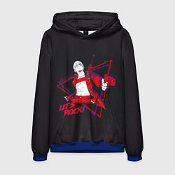 Толстовка-худи мужская Lets Rock DMC, цвет: 3D-синий