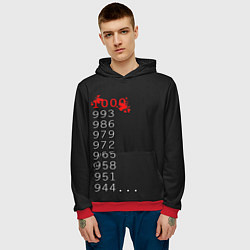 Толстовка-худи мужская 1000 - 7 Tokyo Ghoul, цвет: 3D-красный — фото 2