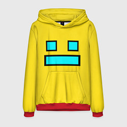 Толстовка-худи мужская Geometry Dash: Smile, цвет: 3D-красный