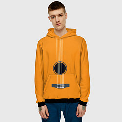 Толстовка-худи мужская ГИТАРА, цвет: 3D-черный — фото 2