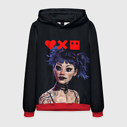 Толстовка-худи мужская Love, Death and Robots Lora Z, цвет: 3D-красный