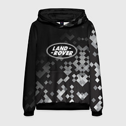 Толстовка-худи мужская LAND ROVER ГОРОДСКОЙ КАМУФЛЯЖ, цвет: 3D-черный