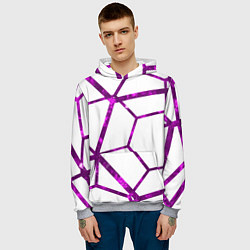 Толстовка-худи мужская Hexagon, цвет: 3D-меланж — фото 2