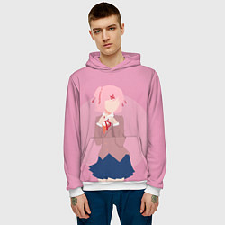 Толстовка-худи мужская Natsuki Art, цвет: 3D-белый — фото 2