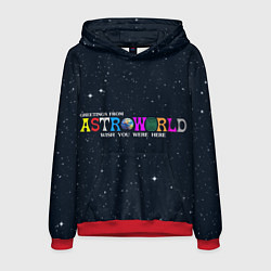 Толстовка-худи мужская Astroworld, цвет: 3D-красный