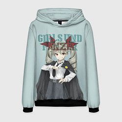 Толстовка-худи мужская Girls und Panzer, цвет: 3D-черный