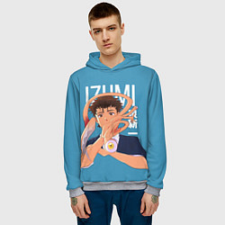 Толстовка-худи мужская Izumi and Migi, цвет: 3D-меланж — фото 2